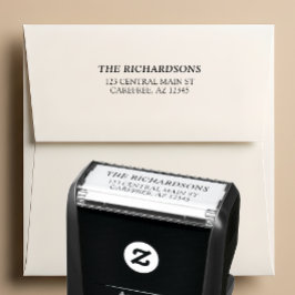 Sello Automático Bold Family Name Return Address