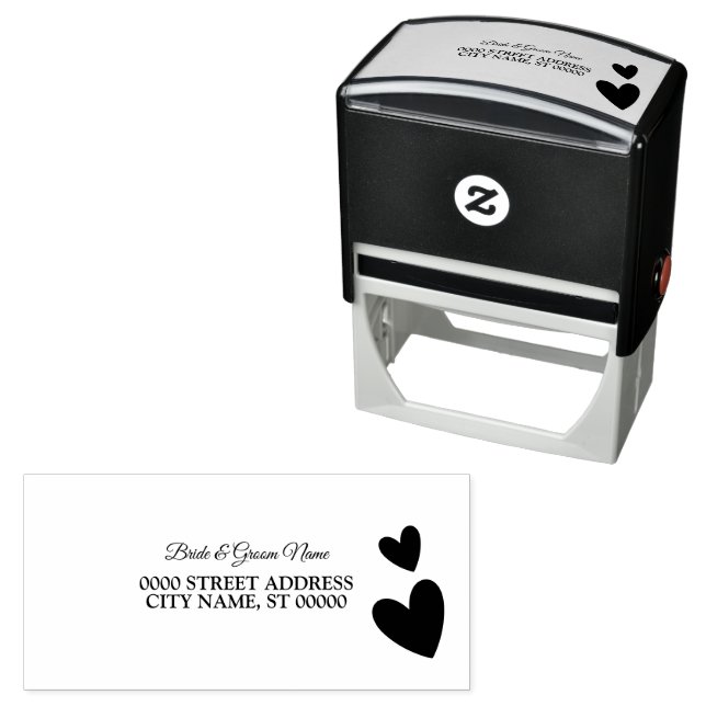 Sello Automático Bonito marco floral Fiesta elegante dirección (In Situ)