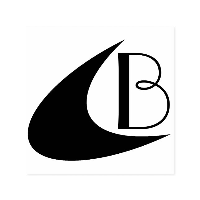 Sello Automático Boomerang e Inicial (Diseño)