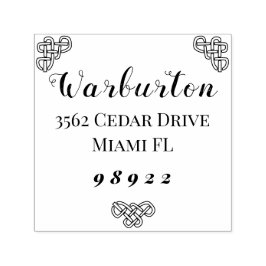 Sello Automático Borde celta, fuentes modernas