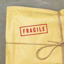 Borde simple negrita rojo frágil