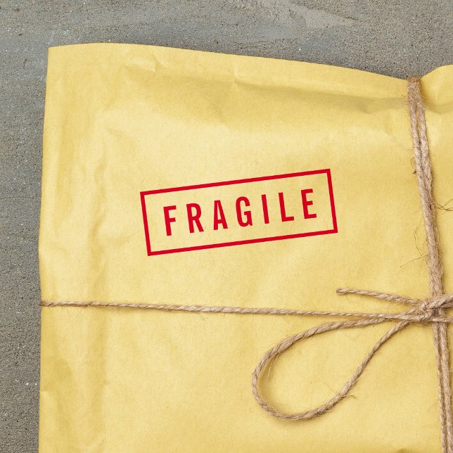 Sello Automático Borde simple negrita rojo frágil (Subido por el creador)