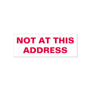 Sello Automático Borrar la notificación "No en esta dirección"