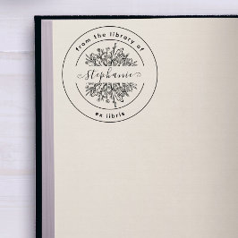 Sello Automático Botánica Rústica | De la Biblioteca | Libro Person