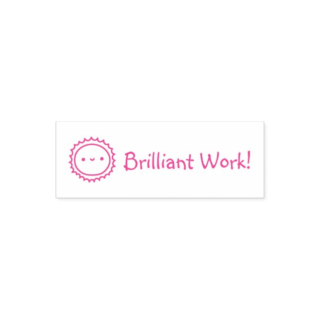 Sello Automático Brillante Trabajo Brillante De Sol Cuto (Diseño)