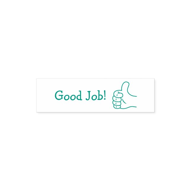 Sello Automático Buen Trabajo, Pulgar Arriba (Diseño)