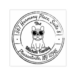 Sello Automático Bulldog francés