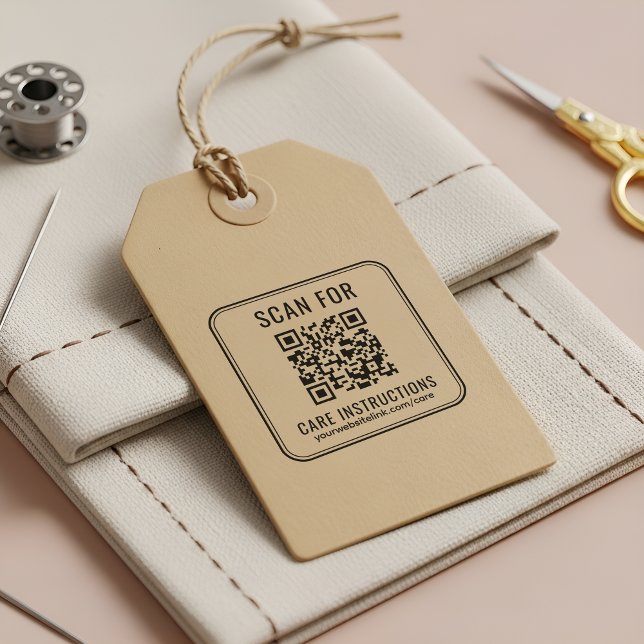 Sello Automático Business QR Code Care Instructions Website (Subido por el creador)