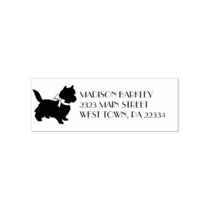 Sello Automático Cachorro de perro Terrier de Cairn