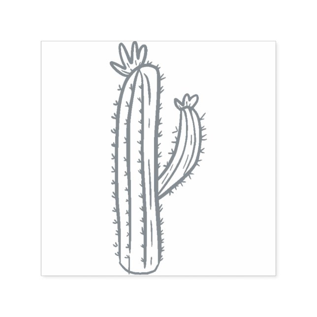 Sello Automático Cactus Scrapbooking (Diseño)