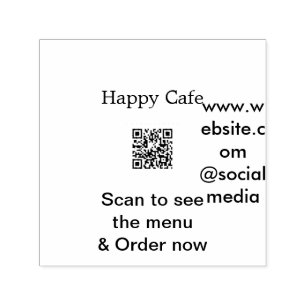 Sello Automático Cafe restaurant scan para ver el menú pedir hotel