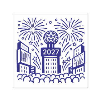 Sello Automático Caída de la Bola de Times Square Año Nuevo 2027 Do