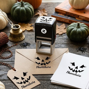 Sello Automático Calabaza de Halloween personalizada femenina Jack