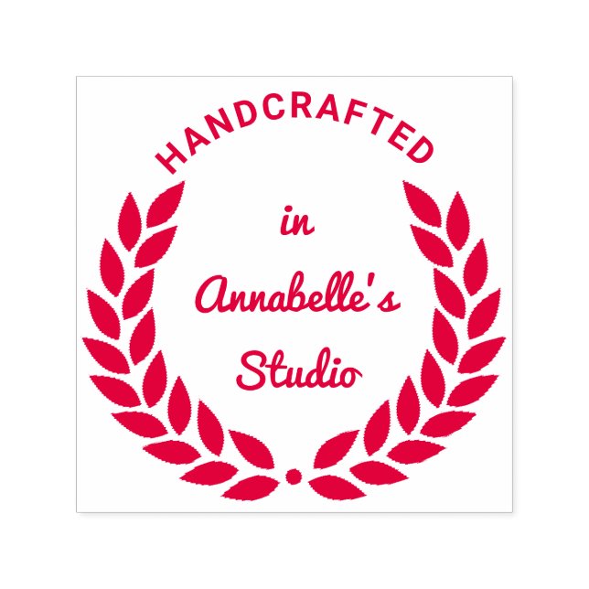 Sello Automático Calidad de joyería Laurel Wreath personalizada (Diseño)