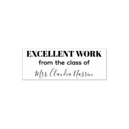 Sello Automático Calificación de trabajo excelente personalizada co