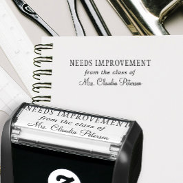 Sello Automático Calificación personalizada del nombre del profesor