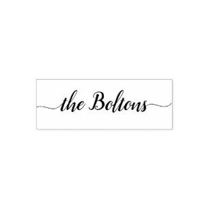 Sello Automático Caligrafía elegante personalizada del apellido