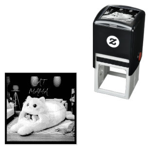 Sello Automático Cama de gato linda – Personalizada