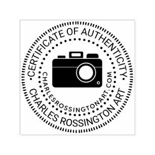 Sello Automático Cámara #2 “Certificado de Autenticidad” Nombre URL