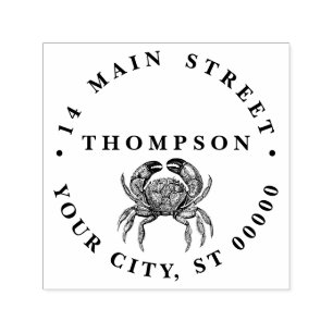 Sello Automático Cangrejo de cosecha de vintage #1 Dirección de dev