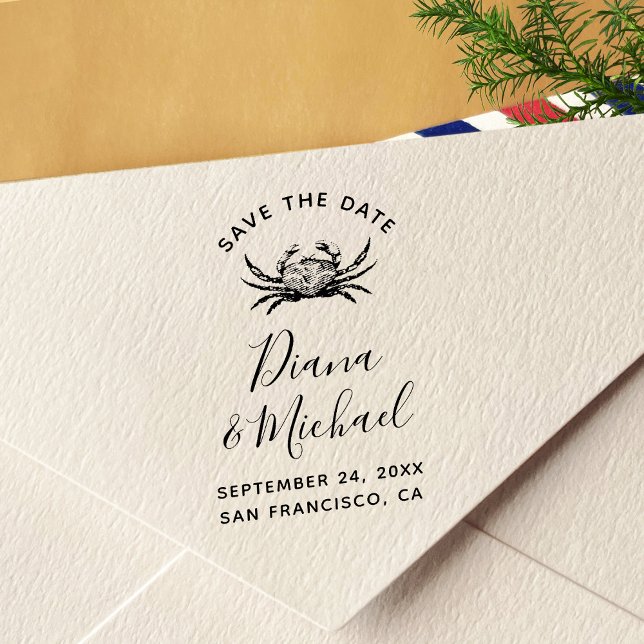 Sello Automático Cangrejo Náutico AHORRAR LA caligrafía DE FECHA (Subido por el creador)