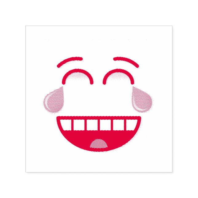 Sello Automático Cara con lágrimas de alegría (Diseño)