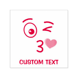 Sello Automático Cara lanzando un beso