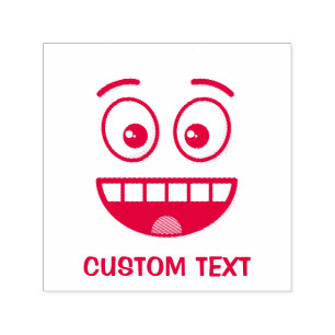Sello Automático Cara sonriente con boca abierta