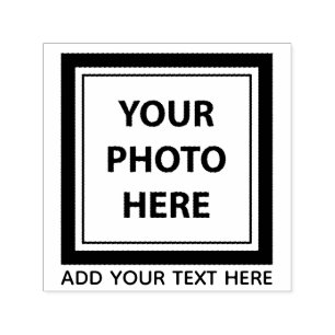 Sello Automático Cargar foto de imagen y añadir texto - Personaliza
