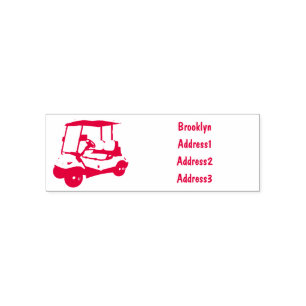 Sello Automático Carro de golf / ilustracion personalizado de coche