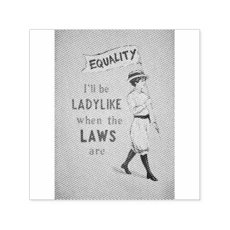 Sello Automático Cartel Antiguo de Igualdad | Feminismo Suffragette
