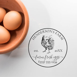 Sello Automático Cartón de Huevo de Grano Rústico de Personalizado