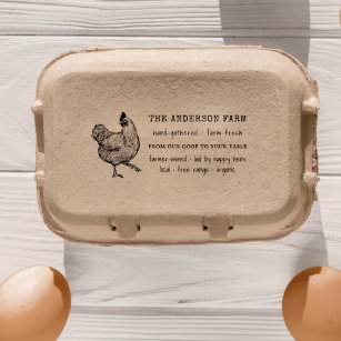 Sello Automático Cartón de huevos de hueso de la granja de la famil