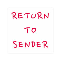 Casual "REGRESAR AL REMITENTE"