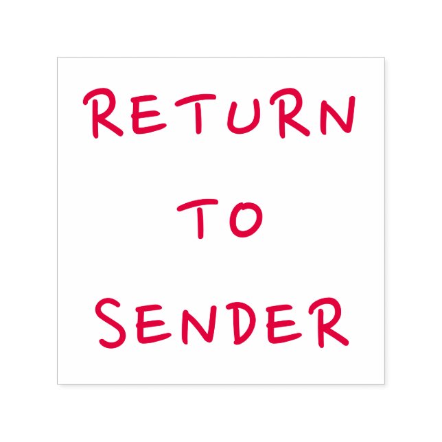 Sello Automático Casual "REGRESAR AL REMITENTE" (Diseño)