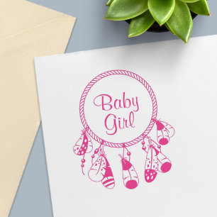 Sello Automático Cazador de Sueños Tribal Boho Niña