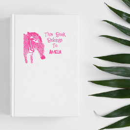 Sello Automático Cebra Personalizada A La Que Pertenece Este Libro