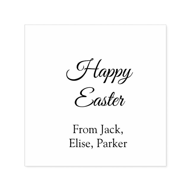 Sello Automático celebración de Pascua agrega QR foto feliz Pascua (Diseño)