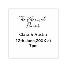 Sello Automático Cena de ensayo la noche anterior simple mínimo m