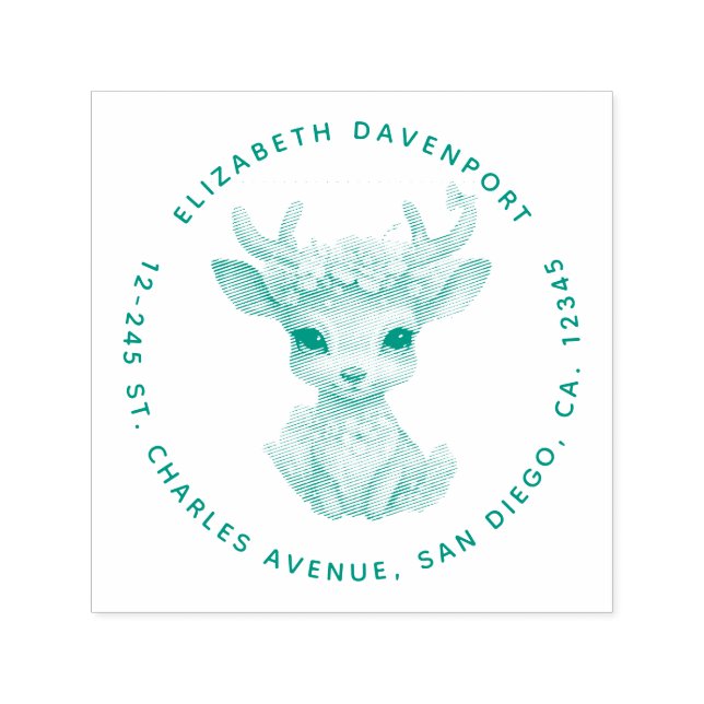 Sello Automático Cerveza con hormigas y flores (Diseño)