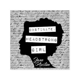 Sello Automático Chica obstinada y testaruda Orgullo y Prejuicio