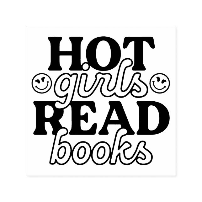 Sello Automático Chicas Calientes Leen Libros (Diseño)