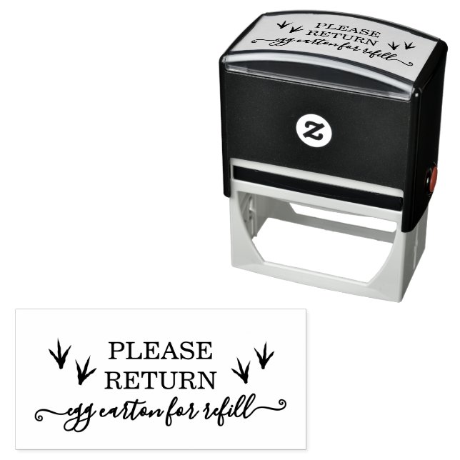 Sello Automático Chicken feet Please return egg carton (In Situ)