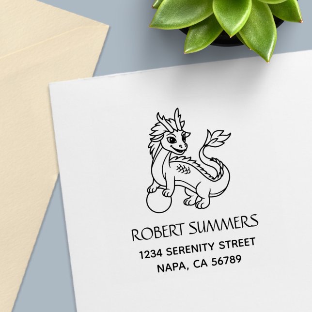 Sello Automático Chinese Dragon Address (Subido por el creador)