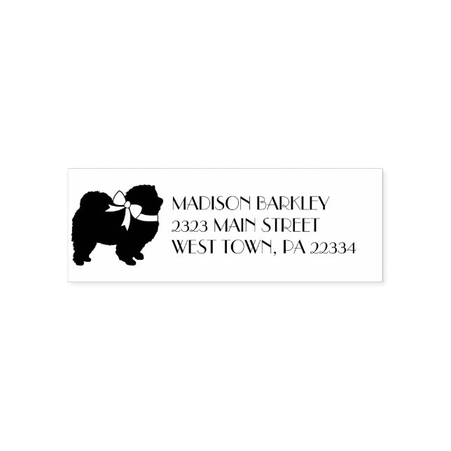 Sello Automático Chow Chow Dog Puppy (Diseño)
