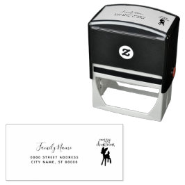 Sello Automático Christmas Address Self-inking Stamp