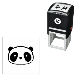 Sello Automático Chubby Giant Panda Personalizado Face