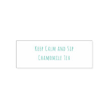 Cita minimalista Mantén la calma y bebe té de manz