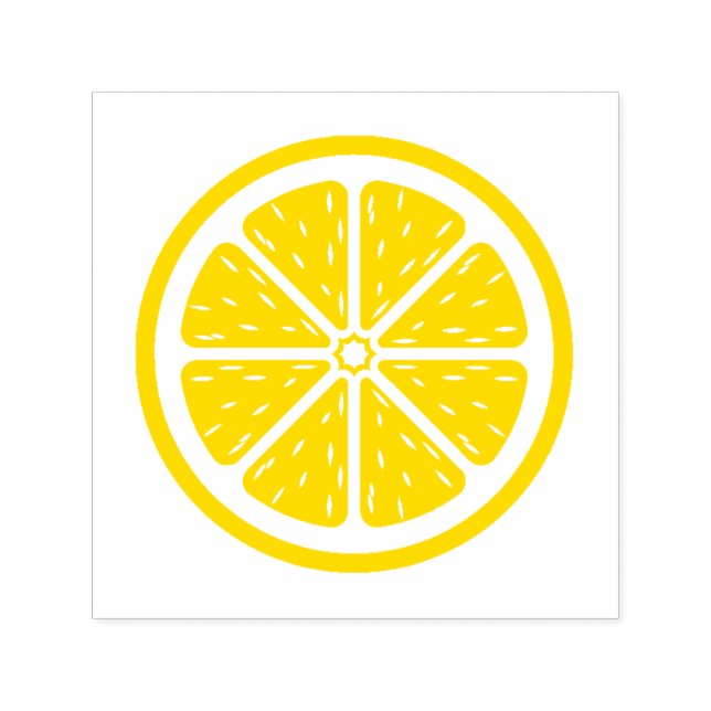 Sello Automático Cítrico, Limón, Naranja, Fruta  (Diseño)