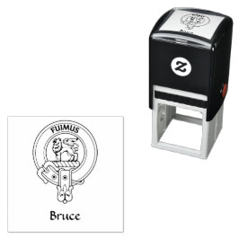 Sello Automático Clan Bruce Escudo Rubber Stamp